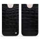 Apple iPhone 7 Plus leather pouch - Crocodile nero