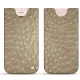 Apple iPhone 7 Plus leather pouch - Autruche desert