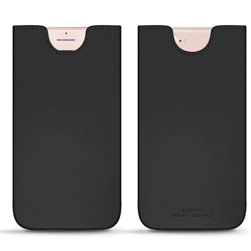 Apple iPhone 7 Plus leather pouch - Noir PU