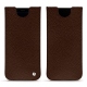 Samsung Galaxy S8 leather pouch - Châtaigne ( Pantone 476C ) 