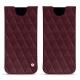 Capa em pele Samsung Galaxy S8 - Lie de vin - Couture ( Pantone 5115C ) 