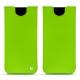 Samsung Galaxy S8 leather pouch - Vert fluo