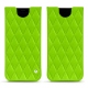 Custodia in pelle Samsung Galaxy S8 - Vert fluo - Couture