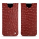 Pochette cuir Samsung Galaxy S8 - Autruche ciliegia