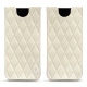 Pochette cuir Samsung Galaxy S8 - Blanc escumo - Couture