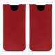 Pochette cuir Samsung Galaxy S8 - Rouge PU