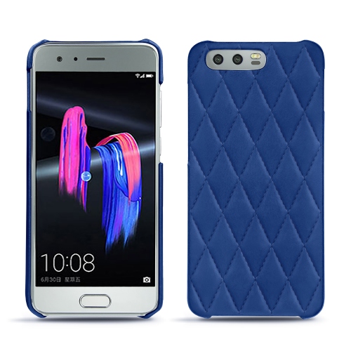 Custodia in pelle Huawei Honor 9Bleu océan - Couture ( Nappa - Pantone #15458a) 
