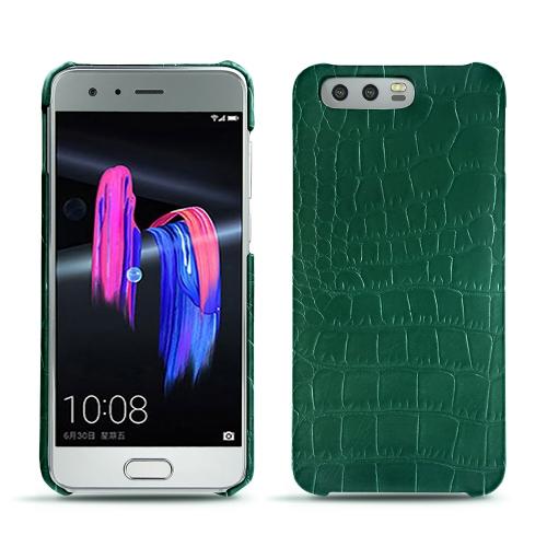 Custodia in pelle Huawei Honor 9Crocodile pino ( Pantone #173F35 ) 
