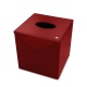 Square tissue box holder - Griffe 1 - Tomate ( Pantone 187C ) 