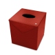Square tissue box holder - Griffe 1 - Papaye ( Pantone 180C ) 