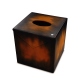 Box für Taschentücher - Quadratisch - Griffe 1 - Marron Patine