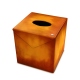 角型ティッシュペーパーボックスホルダーGriffe 1 - Orange Patine