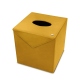 Caja de pañuelos - Cuadrada - Griffe 1 - Jaune soulèu
