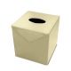 Caja de pañuelos - Cuadrada - Griffe 1 - Beige PU