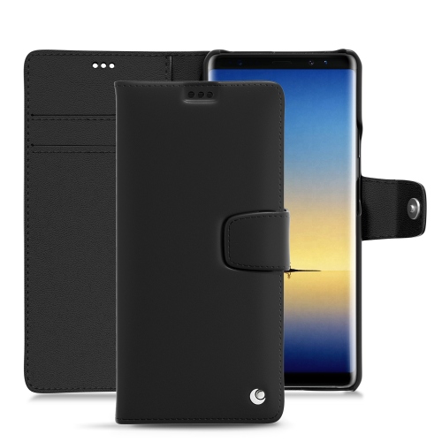Samsung Galaxy Note8 leather case - Noir ( Nappa - Black ) 