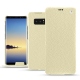 Housse cuir Samsung Galaxy Note8 - Ivoire ( Sleek P C12 - White ) 