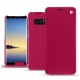 Samsung Galaxy Note8 leather case - Rose fluo
