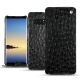 Capa em pele Samsung Galaxy Note8 - Autruche nero