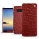Custodia in pelle Samsung Galaxy Note8 - Autruche ciliegia