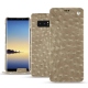 Capa em pele Samsung Galaxy Note8 - Autruche desert