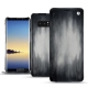 Housse cuir Samsung Galaxy Note8 - Gris Patine