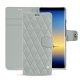 Capa em pele Samsung Galaxy Note8 - Gris - Couture ( Nappa - Pantone W428C ) 