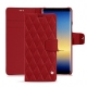 Housse cuir Samsung Galaxy Note8 - Rouge - Couture ( Nappa - Pantone 199C ) 
