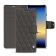 Custodia in pelle Samsung Galaxy Note8 - Anthracite - Couture ( Pantone 424C ) 
