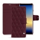 Funda de piel Samsung Galaxy Note8 - Lie de vin - Couture ( Pantone 5115C ) 