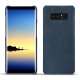Coque cuir Samsung Galaxy Note8 - Jean vintage ( Roughtcut - Pantone 285U  ) 