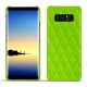 Samsung Galaxy Note8 leather cover - Vert fluo - Couture