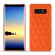 Samsung Galaxy Note8 leather cover - Orange fluo - Couture