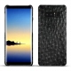 Capa em pele Samsung Galaxy Note8 - Autruche nero