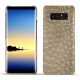 Capa em pele Samsung Galaxy Note8 - Autruche desert