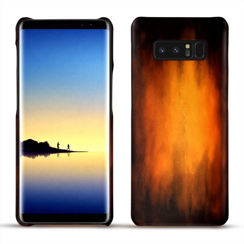 Funda de piel Samsung Galaxy Note8Fauve Patine