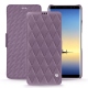 Housse cuir Samsung Galaxy Note8 - Lilas - Couture ( Nappa - Pantone 2645U ) 