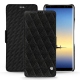 Funda de piel Samsung Galaxy Note8 - Ebène - Couture ( Sleek P C12 - Black ) 