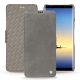 Samsung Galaxy Note8 leather case - Acier vintage ( Pantone 403C ) 