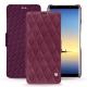 Housse cuir Samsung Galaxy Note8 - Prune vintage - Couture