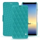 Custodia in pelle Samsung Galaxy Note8 - Bleu fluo - Couture