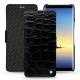 Samsung Galaxy Note8 leather case - Crocodile nero