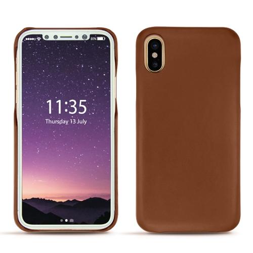 Apple IPhone X - Habillez avec style votre mobile avec des étuis, housses, coques premiumMarron ( Nappa - Pantone #8B4720 ) 