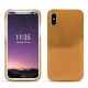 Custodia in pelle Apple iPhone X - Or Maïa ( Pantone 871C ) 