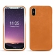 Funda de piel Apple iPhone X - Mandarine vintage ( Pantone 165C ) 