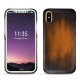 Capa em pele Apple iPhone X - Marron Patine