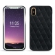 Coque cuir Apple iPhone X - Dark vintage - Couture