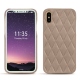 Apple iPhone X leather cover - Taupe vintage - Couture