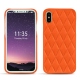 Funda de piel Apple iPhone X - Orange fluo - Couture