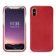 Funda de piel Apple iPhone X - Rouge troupelenc