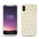 Lederschutzhülle Apple iPhone X - Blanc escumo - Couture